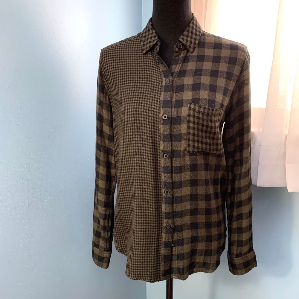 Rails Hunter Mixed Plaid Button-up Shirt Size XS
